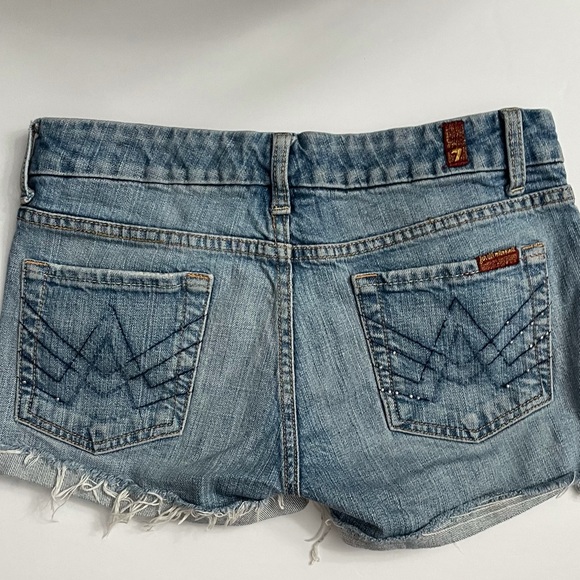 7 For All Mankind Denim Shorts - Picture 2 of 8